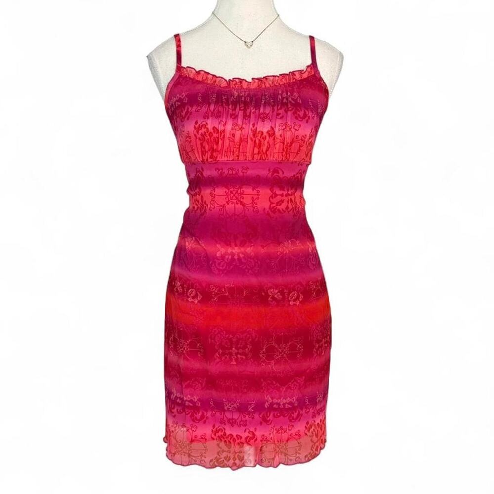 California Concepts Tropical Summer Y2K Dress Womens size medium